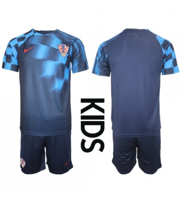 Croatia Replica Away Stadium Kit for Kids World Cup 2022 Short Sleeve (+ pants)